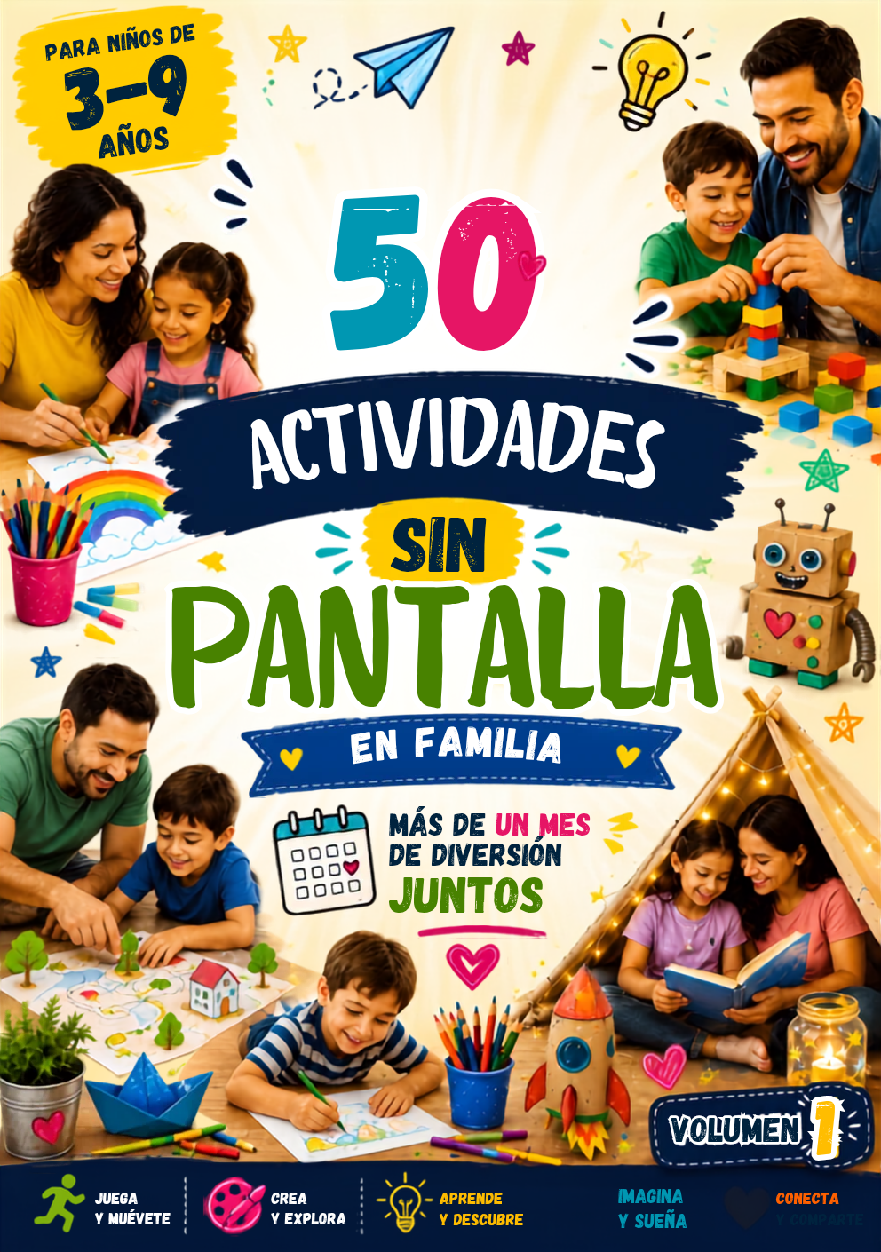 50 Actividades Sin Pantalla para Niños | Juegos, Retos y Creatividad